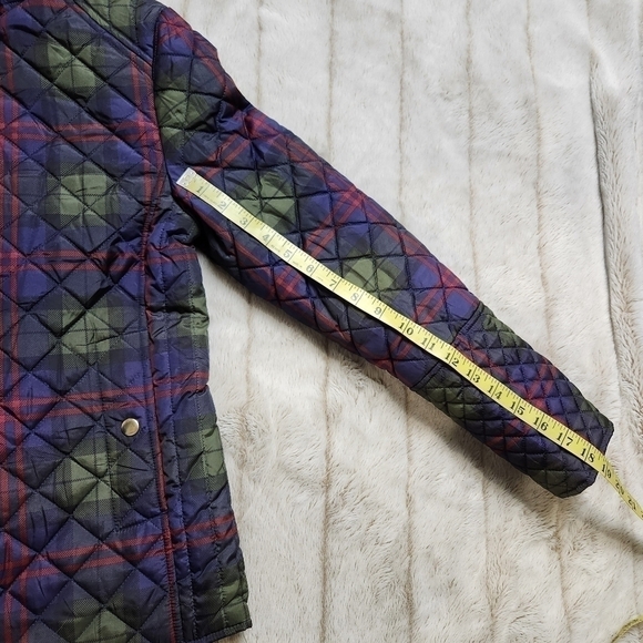 Jacket Plaid Green Navy red  cokors zipper FADED GLORY NWOT - Picture 12 of 12